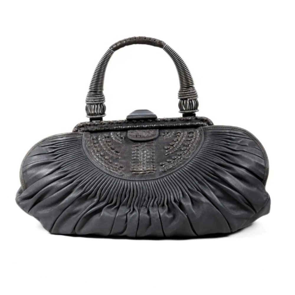 Christian Dior Plisse basket bag